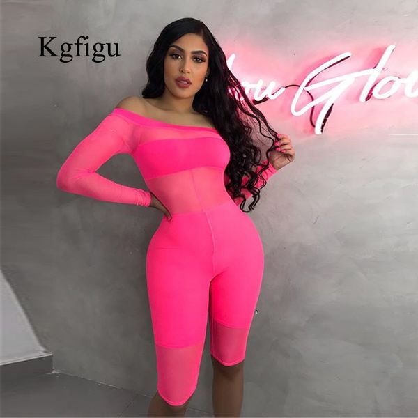 kgfigu long sleeve romper 2019 summer slash neck neon pink green mesh palysuits hollow out shorts feminino 3 pics tracksuit, Black;white
kgfigu long sleeve romper 2019 summer slash neck neon pink green mesh palysuits hollow out shorts feminino 3 pics tracksuit, Black;white