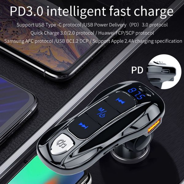 car fm transmitter bluetooth 5.0 mp3 music player stereo dsp aux pd3.0 quick charge tf card u disk mp3 play handsadapter
car fm transmitter bluetooth 5.0 mp3 music player stereo dsp aux pd3.0 quick charge tf card u disk mp3 play handsadapter