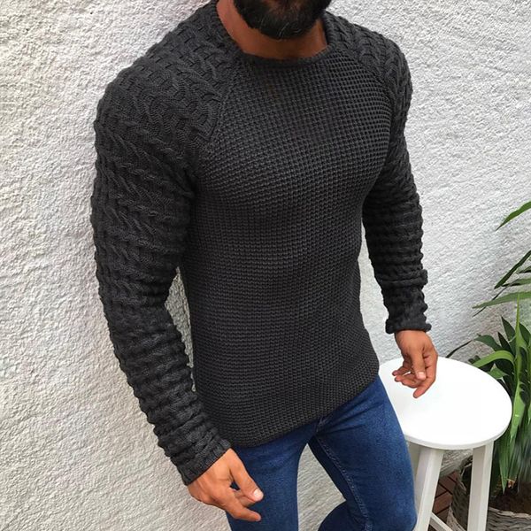men knitted crew neck jumper pullover long sleeve sweater muscle fit winter, White;black
men knitted crew neck jumper pullover long sleeve sweater muscle fit winter, White;black