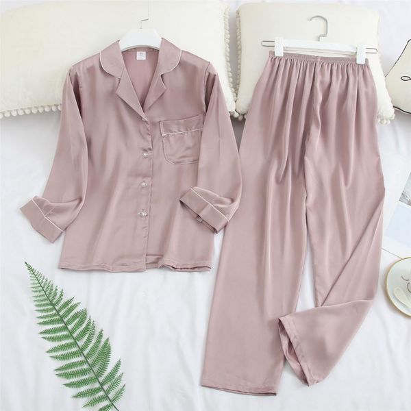 silk satin pajama set couples long sleeve male sleepwear women pajamas pijama pyjamas men's pajamas homewear -3xl, Black;brown
silk satin pajama set couples long sleeve male sleepwear women pajamas pijama pyjamas men's pajamas homewear -3xl, Black;brown