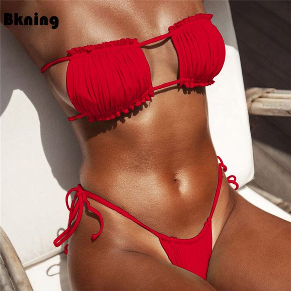 bkning red micro swimsuit womens bikini swimwear solid bikinis 2019 mujer padded swimming suit 2 piece fold biquini high leg
bkning red micro swimsuit womens bikini swimwear solid bikinis 2019 mujer padded swimming suit 2 piece fold biquini high leg