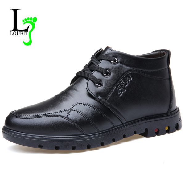 men business boots 2019 winter work shoes plus fur warm casual shoes men lace up male leather footwear rubber ankle botas soft, Black
men business boots 2019 winter work shoes plus fur warm casual shoes men lace up male leather footwear rubber ankle botas soft, Black