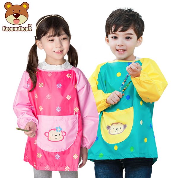 children waterproof long sleeve art smock apron 2020 new cartoon monkey kids clothing girls boys painting aprons baby bibs
children waterproof long sleeve art smock apron 2020 new cartoon monkey kids clothing girls boys painting aprons baby bibs