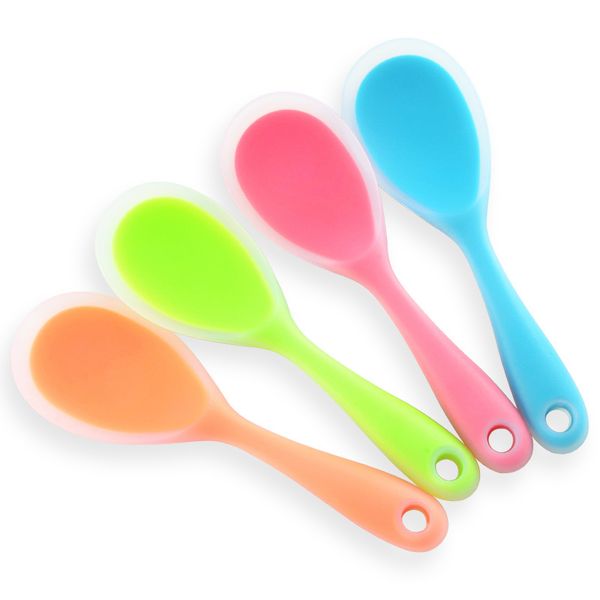 new type silica gel spoon kitchen does not stick to rice shovel high temperature does not stick to pot hurt inner tank kitchen utensils
new type silica gel spoon kitchen does not stick to rice shovel high temperature does not stick to pot hurt inner tank kitchen utensils