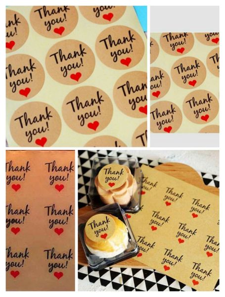 Popular Sales For 1.5" Thank You Sticker,waterproof Envelope Seal Sticker,cake Box Decoation Sticker In Store