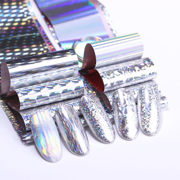 1 roll nail foils holographic colorful flower laser nail stickers transfer stickers mixed patterns art decoration 4*100cm, Black 
1 roll nail foils holographic colorful flower laser nail stickers transfer stickers mixed patterns art decoration 4*100cm, Black