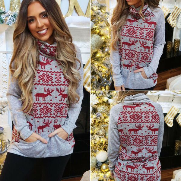 women long sleeve sweatshirt slouch pullover christmas jumper ladies fashion turtleneck sweatshirts winter clothing, White;black
women long sleeve sweatshirt slouch pullover christmas jumper ladies fashion turtleneck sweatshirts winter clothing, White;black