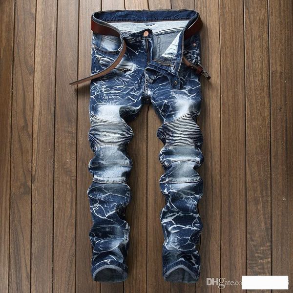 men's jeans ripped skinny jeans fashion designer mens long jeans slim motorcycle moto biker causal mens denim pants hip hop mj009, Blue
men's jeans ripped skinny jeans fashion designer mens long jeans slim motorcycle moto biker causal mens denim pants hip hop mj009, Blue