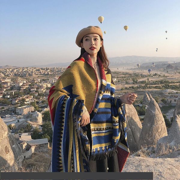 осень зима 2019 новый кашемир теплый платок двойного назначения ретро удлинить утолщенный теплый женский шарф, Blue;gray
осень зима 2019 новый кашемир теплый платок двойного назначения ретро удлинить утолщенный теплый женский шарф, Blue;gray