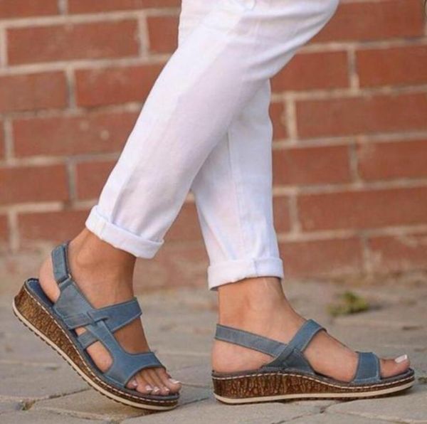 women's sandals buckle female women casual wedges retro sewing comfort soft ladies beach shoes summer woman sandalias mujer, Black
women's sandals buckle female women casual wedges retro sewing comfort soft ladies beach shoes summer woman sandalias mujer, Black