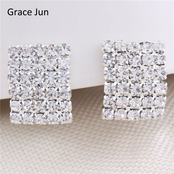 grace jun 2017new rhinestone clip earrings without piercing for women fashion jewelry no ear hole ear clip wedding high quality, Silver
grace jun 2017new rhinestone clip earrings without piercing for women fashion jewelry no ear hole ear clip wedding high quality, Silver