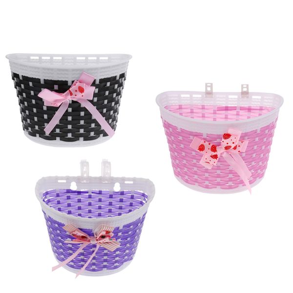 3 pieces children kids girls handlebar bike basket accessory, front mounted handlebar bowknot storage basket holder, fits all kids bicycle
3 pieces children kids girls handlebar bike basket accessory, front mounted handlebar bowknot storage basket holder, fits all kids bicycle