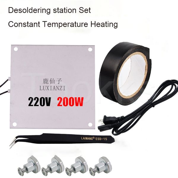 220v 200w/400w separator bga desoldering station set constant temperature heating for led lamp bead desoldering phone repair
220v 200w/400w separator bga desoldering station set constant temperature heating for led lamp bead desoldering phone repair