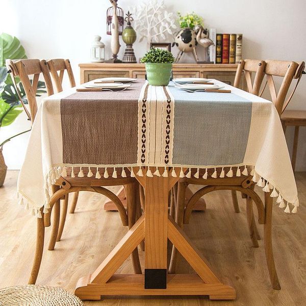 plaid decorative linen tablecloth with tassel waterproof oilproof thick rectangular wedding dining table cover tea table cloth y200421
plaid decorative linen tablecloth with tassel waterproof oilproof thick rectangular wedding dining table cover tea table cloth y200421