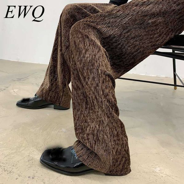 men's pants ewq / wear 2021 spring summer fashion velvet pelated trousers for men design loose vertical directly tide 9y1034, Black
men's pants ewq / wear 2021 spring summer fashion velvet pelated trousers for men design loose vertical directly tide 9y1034, Black