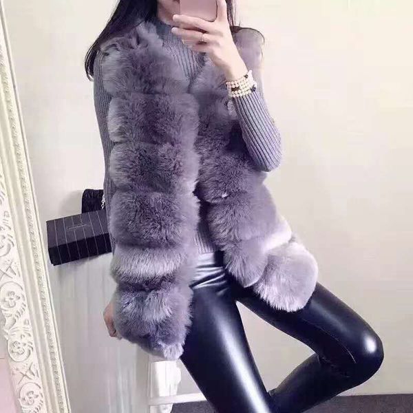 women's fur & faux warm short coat for women winter vest soft thick fashion slim jacket, Black
women's fur & faux warm short coat for women winter vest soft thick fashion slim jacket, Black