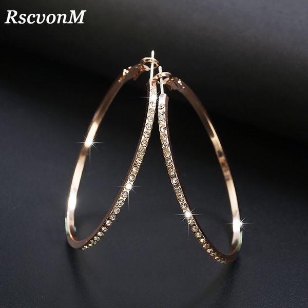 rscvonm oversize circle hoop earrings for women girl new geometric rhinestone crystal round earring brincos party jewelry gift, Golden;silver
rscvonm oversize circle hoop earrings for women girl new geometric rhinestone crystal round earring brincos party jewelry gift, Golden;silver