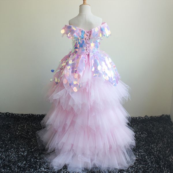 europe and america new style children's dress host performance catwalks birthday tailing sequin off-shoulder princess tutu, Red;yellow
europe and america new style children's dress host performance catwalks birthday tailing sequin off-shoulder princess tutu, Red;yellow