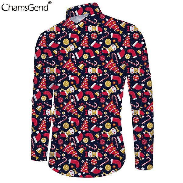 chamsgend men christmas shirt casual snowflakes santa printed blouse new year party dress shirt slim male shirts chemise homme #, White;black
chamsgend men christmas shirt casual snowflakes santa printed blouse new year party dress shirt slim male shirts chemise homme #, White;black
