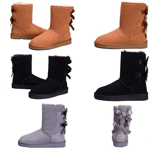 w mini bailey bow winter australia classic snow boots for womens tall boots real leather bailey bowknot women's knee boot mens new shoe, Black
w mini bailey bow winter australia classic snow boots for womens tall boots real leather bailey bowknot women's knee boot mens new shoe, Black