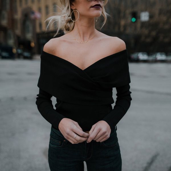 ladies sweater solid color knitwear deep v-neck off shoulder long sleeve slim women pullovers
ladies sweater solid color knitwear deep v-neck off shoulder long sleeve slim women pullovers