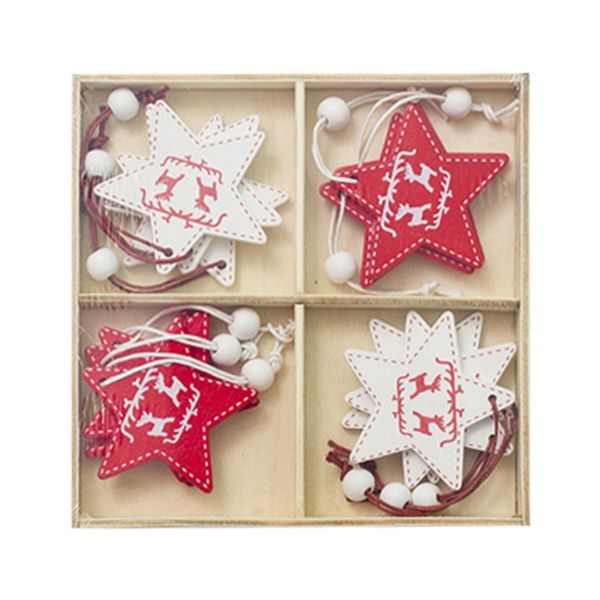 12pcs wooden snowflake star with small bell christmas tree decoration merry christmas decorations for home hanging
12pcs wooden snowflake star with small bell christmas tree decoration merry christmas decorations for home hanging