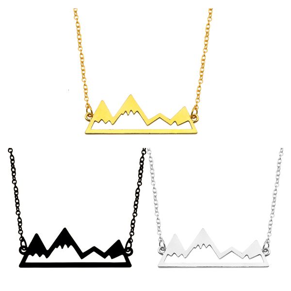 trendy snow mountain pendant necklace gold silver black simple hollow necklaces fashion hiking outdoor travel jewelry
trendy snow mountain pendant necklace gold silver black simple hollow necklaces fashion hiking outdoor travel jewelry