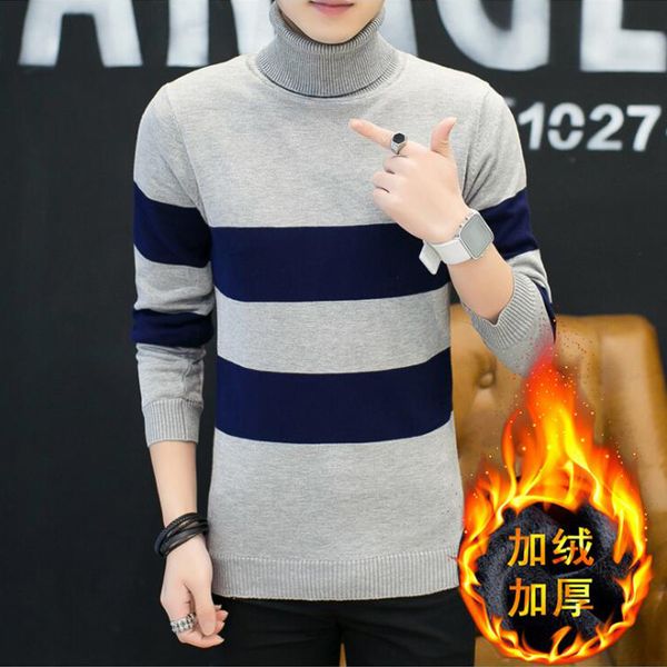 2018 new autumn winter men sweater mens turtleneck solid color casual sweater men's slim fit brand knitted pullovers, White;black
2018 new autumn winter men sweater mens turtleneck solid color casual sweater men's slim fit brand knitted pullovers, White;black