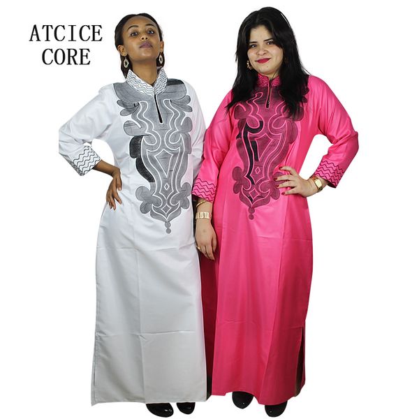 ethnic clothing african soft material design dress embroidery long with scarf, Red 
ethnic clothing african soft material design dress embroidery long with scarf, Red