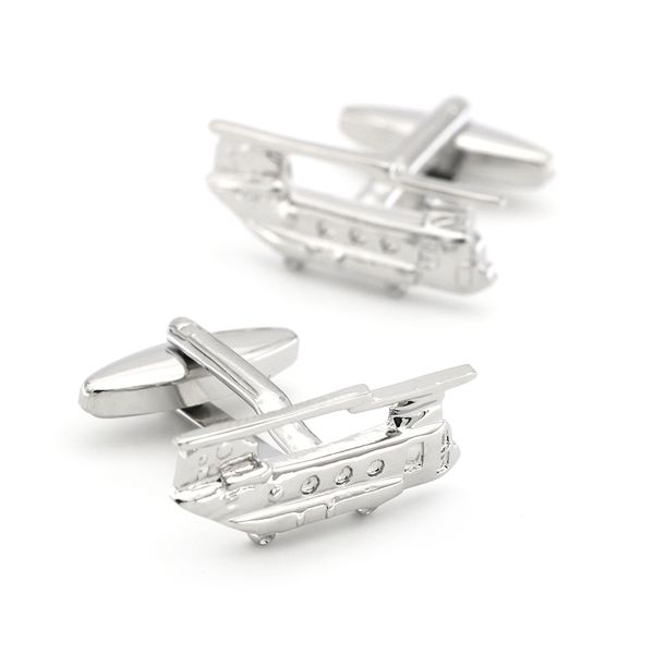 men's war transport plane cufflinks copper material silver color, Silver;golden
men's war transport plane cufflinks copper material silver color, Silver;golden