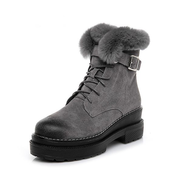 high ankle boots woman rabbit fur winter quality genuine leather female fahsion snow boots platform winter shoes, Black
high ankle boots woman rabbit fur winter quality genuine leather female fahsion snow boots platform winter shoes, Black