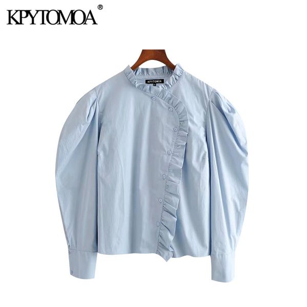 kpytomoa women 2020 sweet fashion ruffled buttons blouses vintage puff sleeve pleated female shirts blusas chic, White
kpytomoa women 2020 sweet fashion ruffled buttons blouses vintage puff sleeve pleated female shirts blusas chic, White