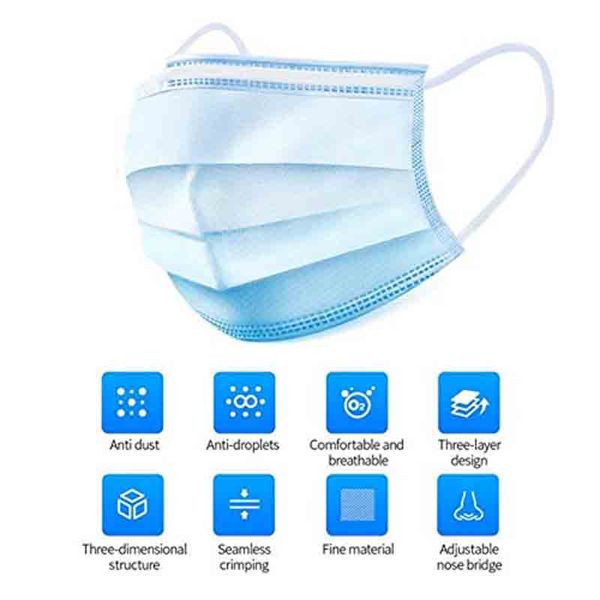 50pcs disposable medical dustproof surgical face masks anti pm2.5 anti influenza breathing safety masks face care elastic
50pcs disposable medical dustproof surgical face masks anti pm2.5 anti influenza breathing safety masks face care elastic