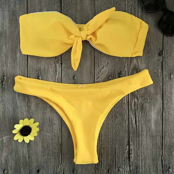 yellow solid swimwear women suit brazilian bikini set bandeau swimsuit push up bathing swiming may beach wear, White;black
yellow solid swimwear women suit brazilian bikini set bandeau swimsuit push up bathing swiming may beach wear, White;black