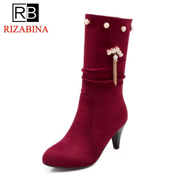 rizabina size 33-43 women short boots winter shoes fur beads round toe metal buckle woman mid calf ladies boots footwear, Black
rizabina size 33-43 women short boots winter shoes fur beads round toe metal buckle woman mid calf ladies boots footwear, Black