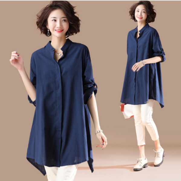 korean women feminina elegant full sleeve asymmetrical blouse shirt women loose casual office cotton linen long shirt fw1039, White
korean women feminina elegant full sleeve asymmetrical blouse shirt women loose casual office cotton linen long shirt fw1039, White