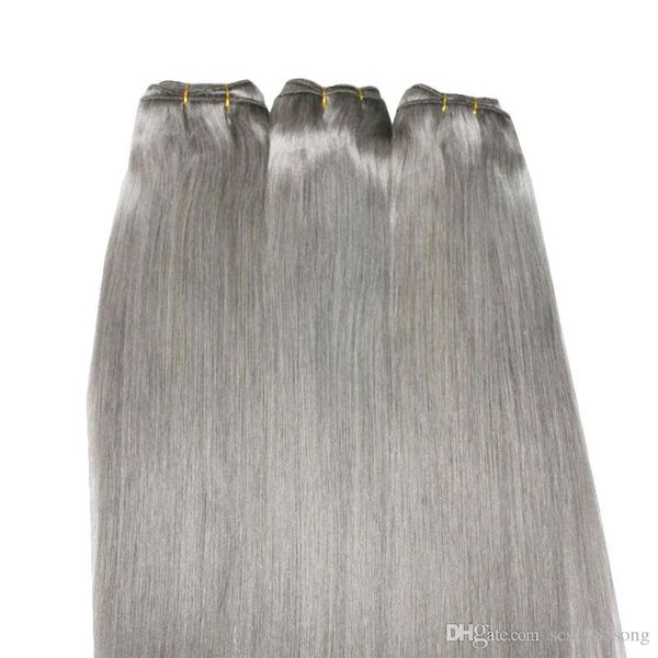 ce certificated selling pure color grey 50g 6pcs lot silky straight gray brazilian hair weave bundles silver gray human hair, Black
ce certificated selling pure color grey 50g 6pcs lot silky straight gray brazilian hair weave bundles silver gray human hair, Black
