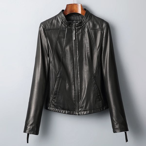 real genuine leather jacket women clothes 2019 women's fur coat korean vintage spring autumn sheepskin coat outwear zt2347, Black
real genuine leather jacket women clothes 2019 women's fur coat korean vintage spring autumn sheepskin coat outwear zt2347, Black