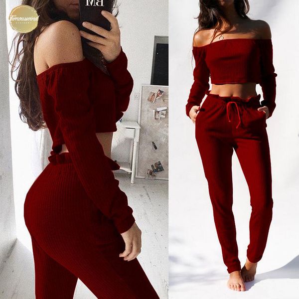 fashion new women clothing sets crop applique blouse off shoulder shirt trouser leggings pants outfit drop shipping, White
fashion new women clothing sets crop applique blouse off shoulder shirt trouser leggings pants outfit drop shipping, White