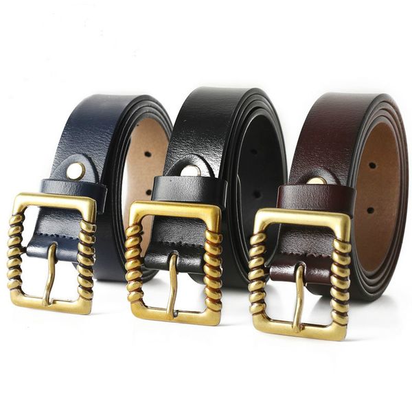 new female genuine leather belt luxury designer pin buckle children boys girls waistband leisure waist strap belts, Black;brown
new female genuine leather belt luxury designer pin buckle children boys girls waistband leisure waist strap belts, Black;brown