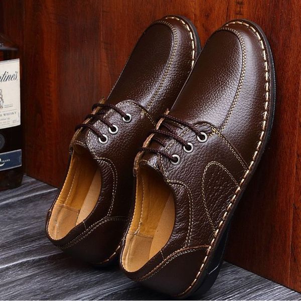genuine leather men flats shoes hand sewing men oxfords zapatos hombres trendy leather shoes black brown489
genuine leather men flats shoes hand sewing men oxfords zapatos hombres trendy leather shoes black brown489