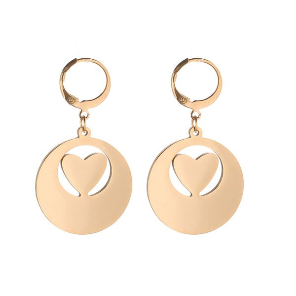 stainless steel round heart earrings romantic jewelry women girlfriend earrings trendy jewelry gift, Golden;silver
stainless steel round heart earrings romantic jewelry women girlfriend earrings trendy jewelry gift, Golden;silver