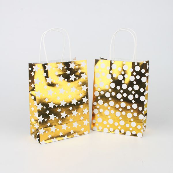 gold dot star pattern paper gift bags with handle party favor bags eco friendly festival jewelry wedding birthday favor bags
gold dot star pattern paper gift bags with handle party favor bags eco friendly festival jewelry wedding birthday favor bags