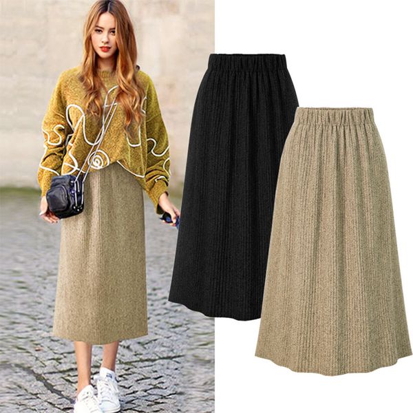 winter ladies skirt high waist thick section wild pleated high waist a word skirt casual slimming wild bottoming skirts #xm, Black
winter ladies skirt high waist thick section wild pleated high waist a word skirt casual slimming wild bottoming skirts #xm, Black