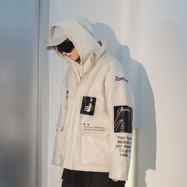 winter new tide brand hip hop stand collar pvc cotton clothing oversize long section couple jacket men parkas, Tan;black
winter new tide brand hip hop stand collar pvc cotton clothing oversize long section couple jacket men parkas, Tan;black