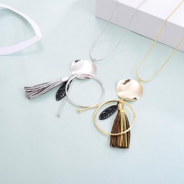 alloy tassel round pendant necklaces for women gold silver color long chain necklace choker fashion jewelry collares de moda
alloy tassel round pendant necklaces for women gold silver color long chain necklace choker fashion jewelry collares de moda