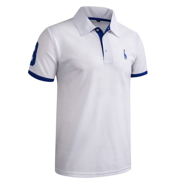 dropshipping 13 colors pologiraffe t shirt men deer embroidery short sleeve t-shirts casual turn down collar tees for men, White;black
dropshipping 13 colors pologiraffe t shirt men deer embroidery short sleeve t-shirts casual turn down collar tees for men, White;black
