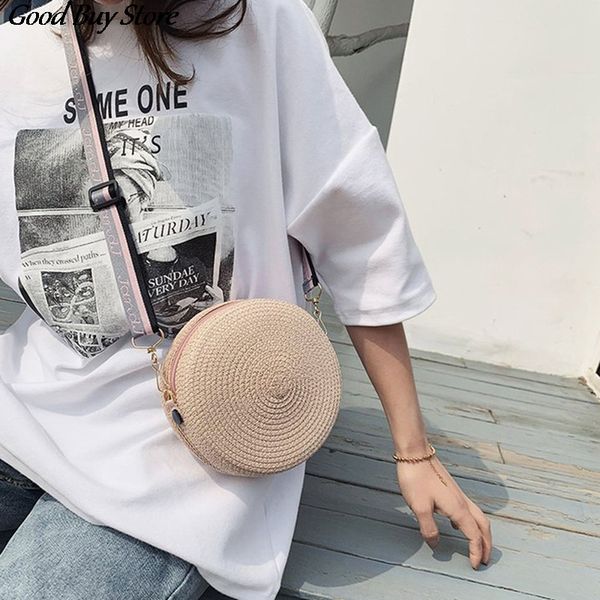 women beach bags handmade straw summer handbag bohemia round shoulder bag fashion female rattan weave crossbody totes zipper
women beach bags handmade straw summer handbag bohemia round shoulder bag fashion female rattan weave crossbody totes zipper