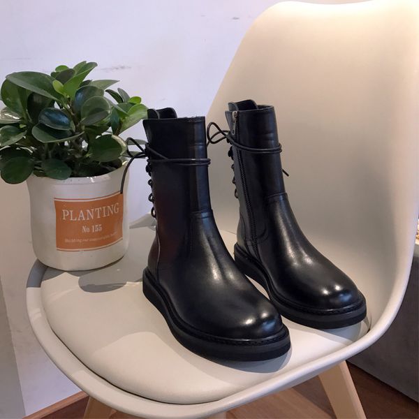 teahoo rear strap lace up mid boots women round head side zipper knight boots women 2019 fashion brand design flat, Black
teahoo rear strap lace up mid boots women round head side zipper knight boots women 2019 fashion brand design flat, Black
