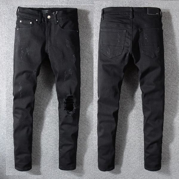 new french style fashion men's jeans blue color skinny fit spliced ripped jeans high street destroyed motorcycle moto biker men
new french style fashion men's jeans blue color skinny fit spliced ripped jeans high street destroyed motorcycle moto biker men